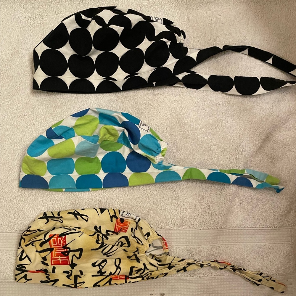 Blue Sky scrub hats